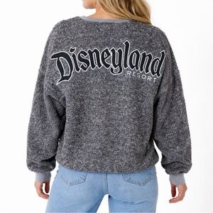 Disneyland Resort Women's Gray Cozy Pullover Sweater - Sherpa